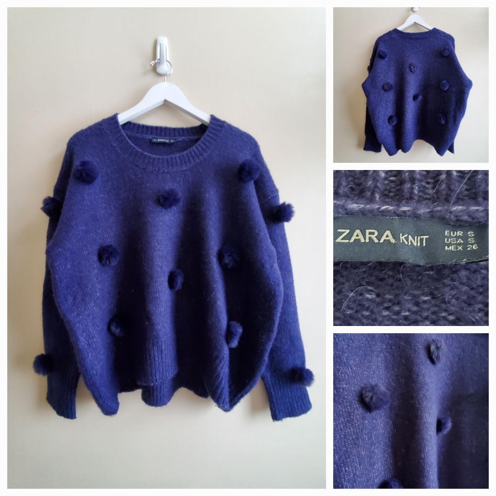 COPY - Zara sweater with Pom pom, small size